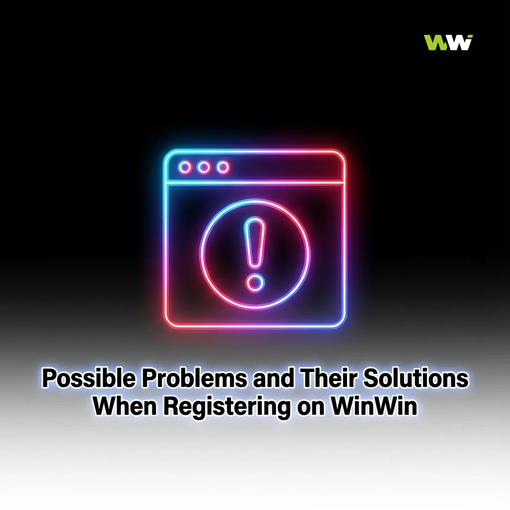 Table listing common WinWin registration problems like SMS, email, and account errors with step-by-step solutions.