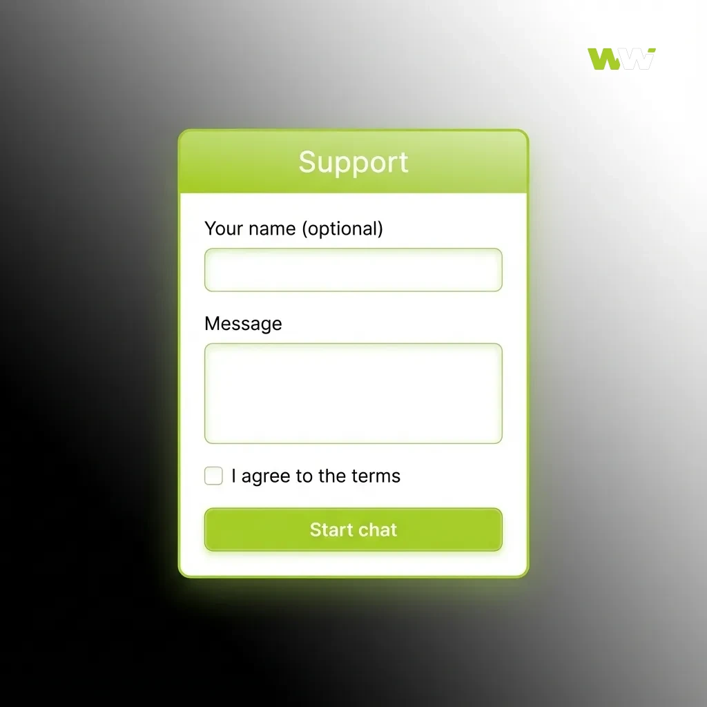 Illustration promoting 24/7 customer service in Bangladesh with icons for chat, email, app help, and social media